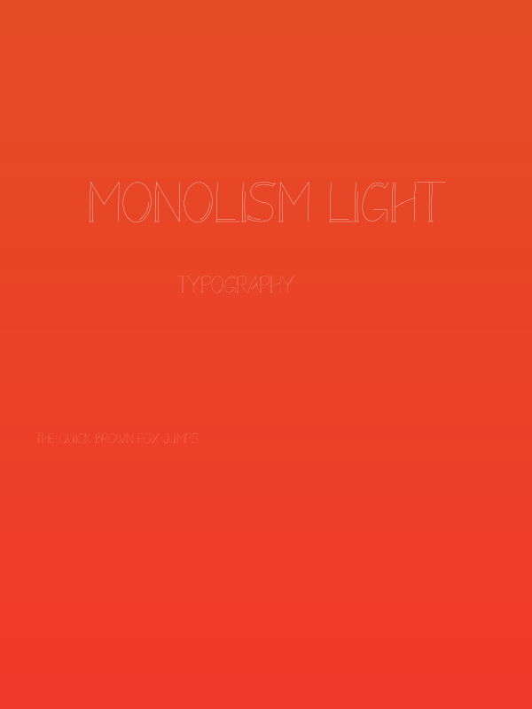 Monolism Light Poster