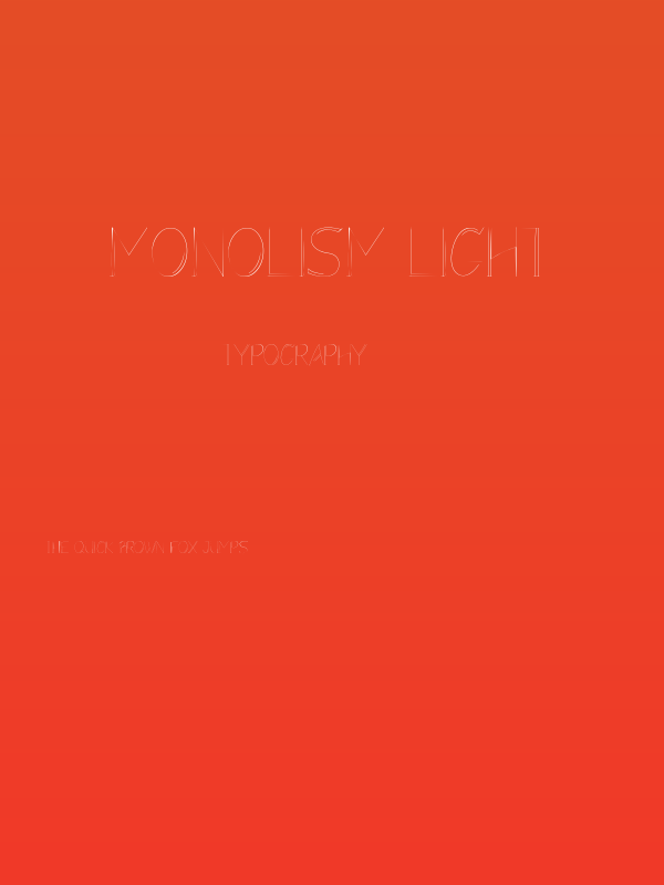 Monolism Light Poster