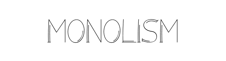 Monolism  免费字体下载
