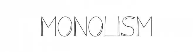 Monolism  font caratteri gratis