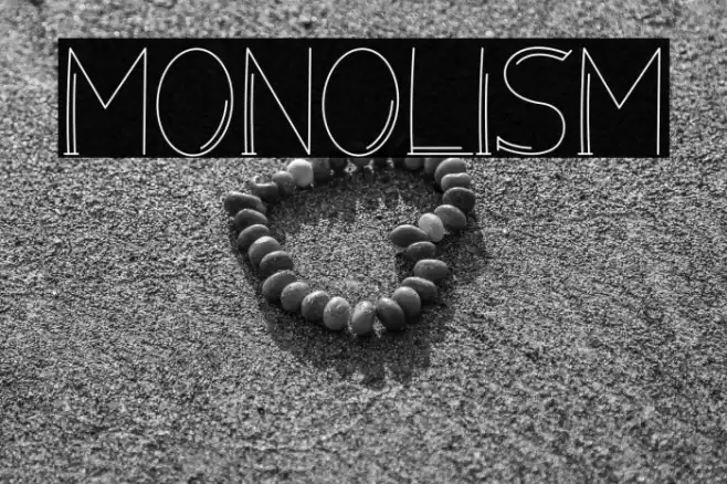 Monolism Font examples