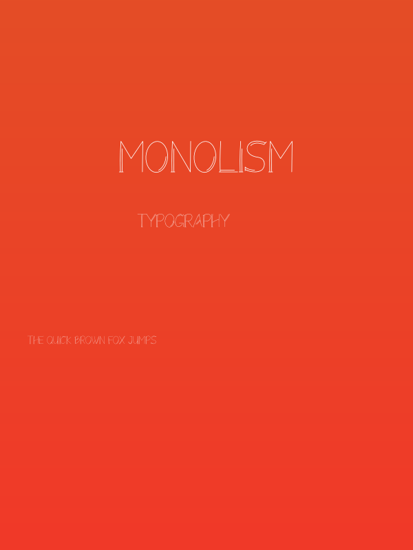 Monolism Poster