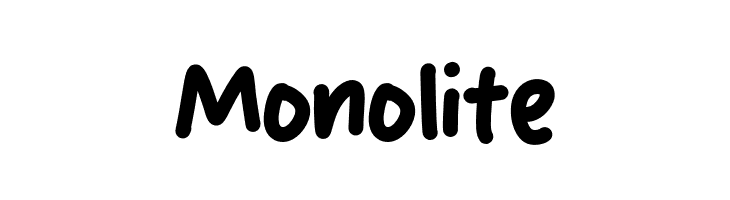 Monolite  नि: शुल्क फ़ॉन्ट्स डाउनलोड