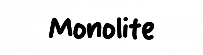 Monolite  नि: शुल्क फ़ॉन्ट्स डाउनलोड