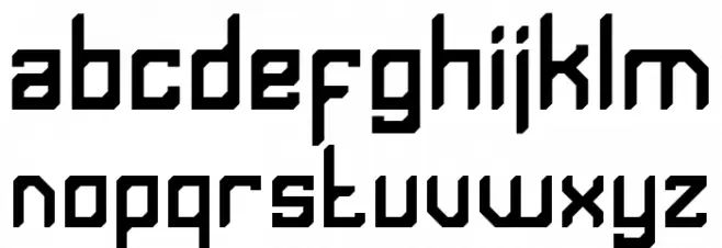 Monolith Regular Font Litere mici