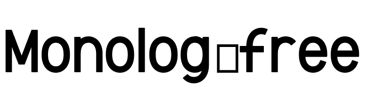 Monolog-free  font caratteri gratis