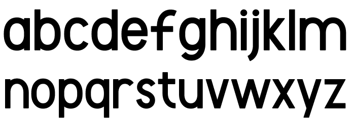 Monolog-free Font LOWERCASE