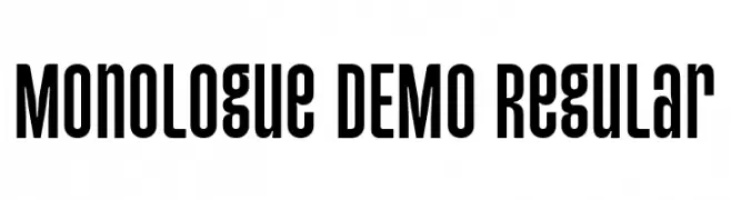 Monologue DEMO Regular  Frei Schriftart Herunterladen