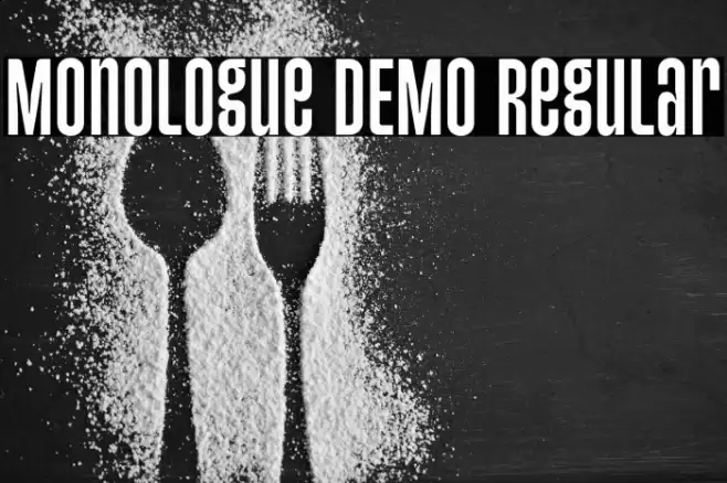 Monologue DEMO Regular Font examples
