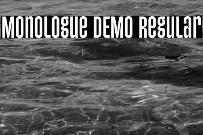 Monologue DEMO Regular Font examples