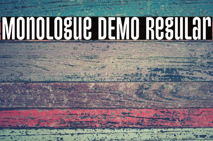 Monologue DEMO Regular Example 3