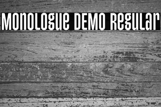 Monologue DEMO Regular Font examples