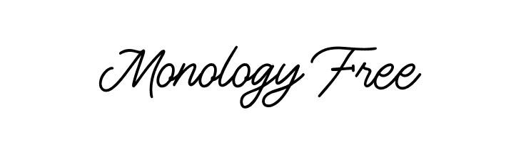 Monology Free  नि: शुल्क फ़ॉन्ट्स डाउनलोड