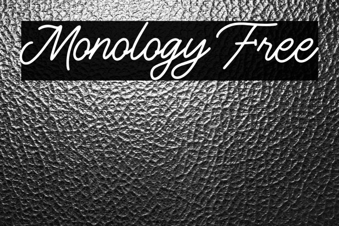 Monology Free Example 3