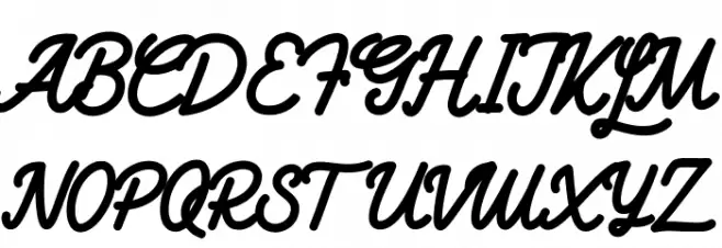 Monolyte Schriftart Groß