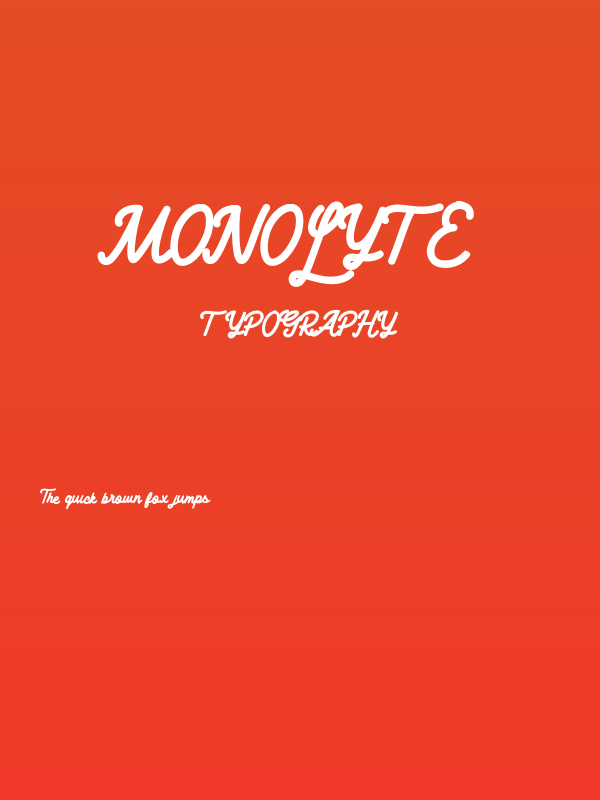 Monolyte Poster