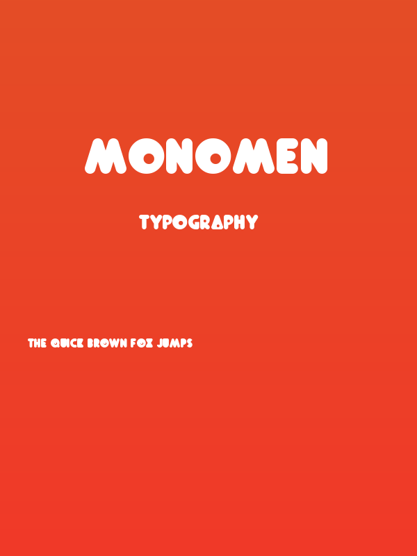 Monomen Poster