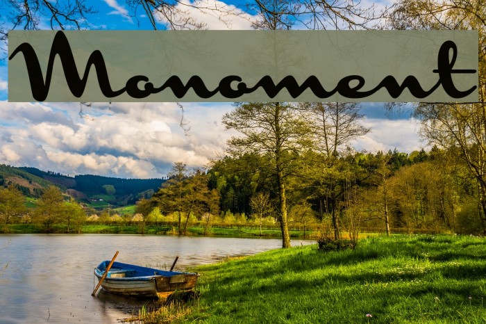 Monoment Font examples