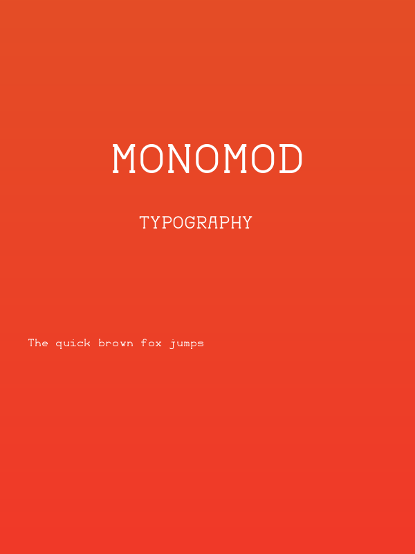 Monomod Poster