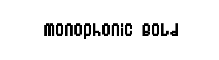Monophonic Bold  Скачать бесплатные шрифты
