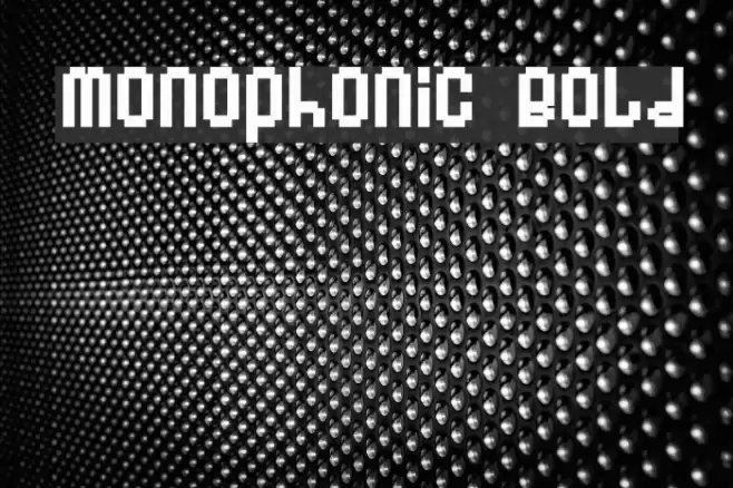 Monophonic Bold خط examples
