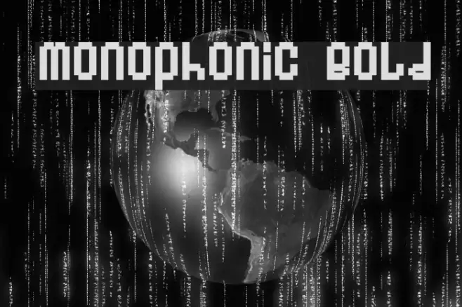 Monophonic Bold خط examples