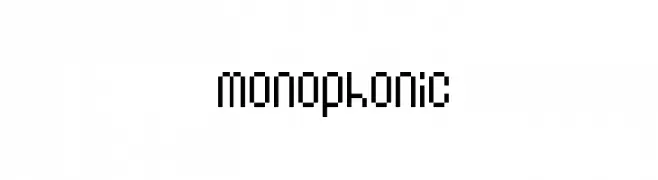 Monophonic  Скачать бесплатные шрифты