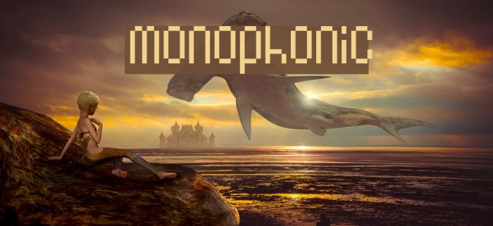 Monophonic Font examples