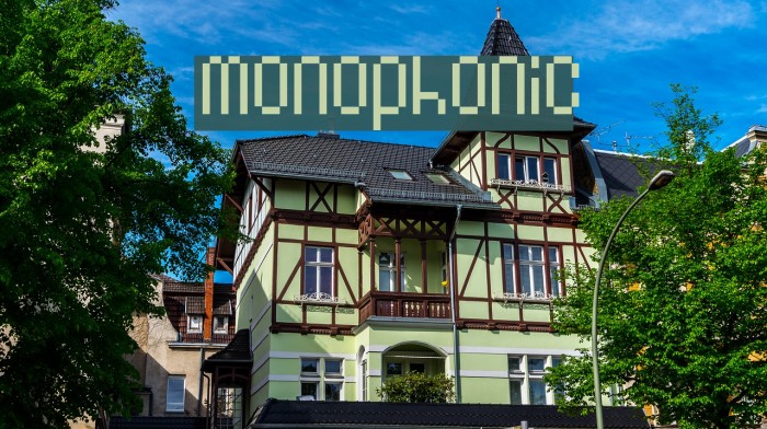 Monophonic Font examples