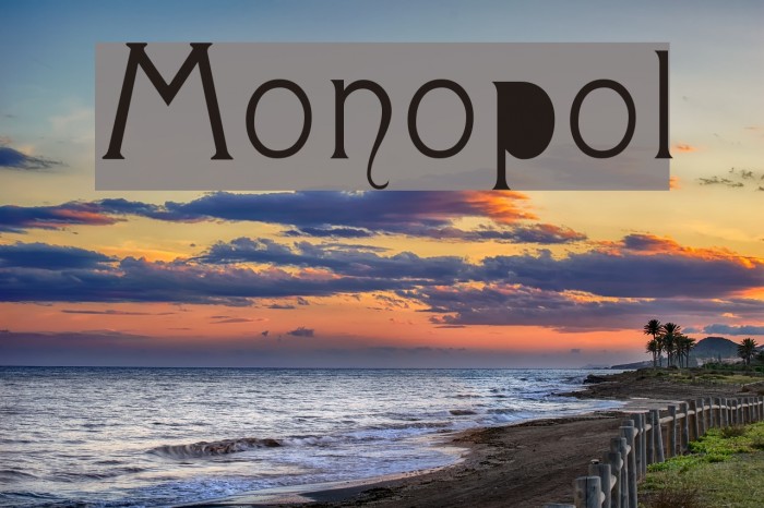 Monopol Font examples
