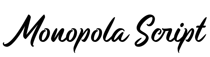 Monopola Script  font caratteri gratis
