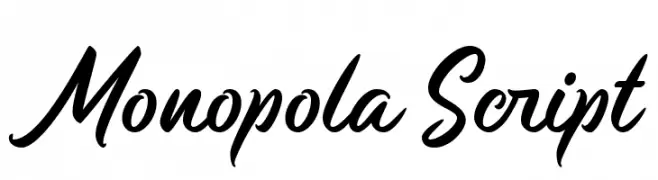 Monopola Script  Descarca Fonturi Gratis