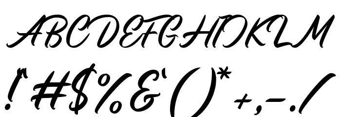Monopola Script Font OTHER CHARS