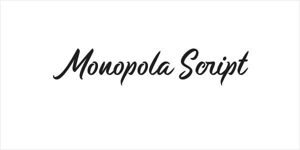 Monopola Script Logo