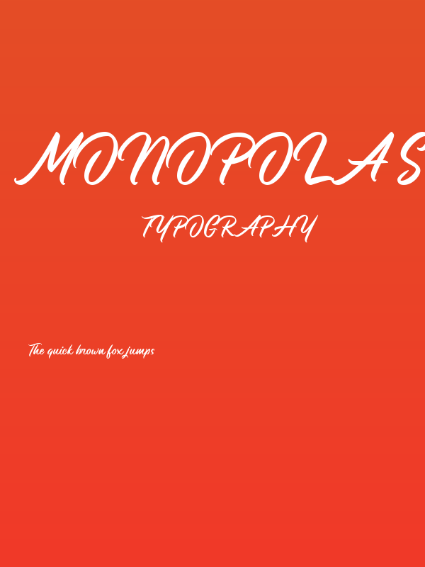 Monopola Script Poster