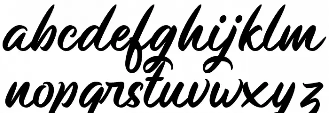 Monopola Script 字体 小写