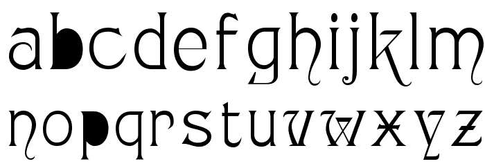 Monopol Font LOWERCASE