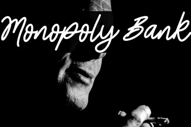 Monopoly Bank Schriftart examples