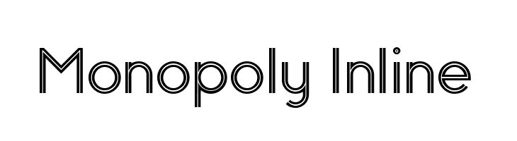 Monopoly Inline  フリーフォントのダウンロード