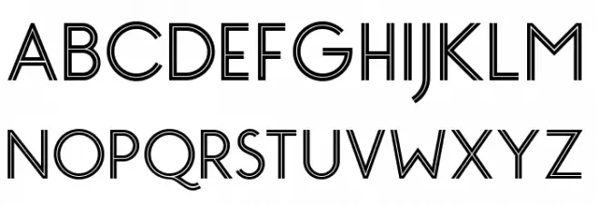 Monopoly Inline Font Litere mari