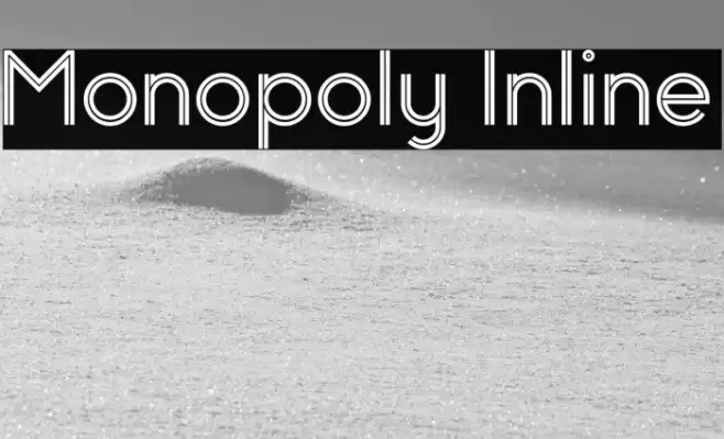 Monopoly Inline Font examples