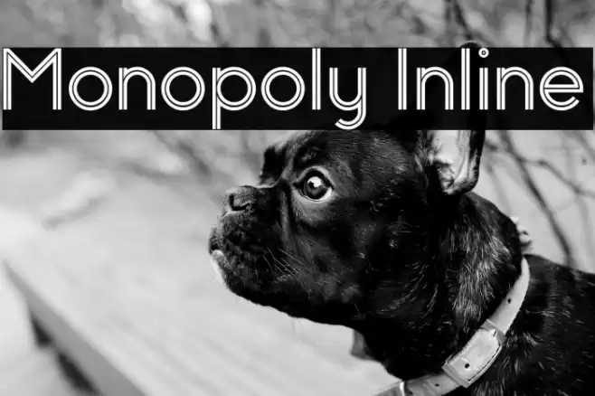 Monopoly Inline Font examples
