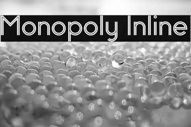 Monopoly Inline Font examples