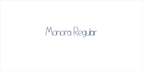 Monora Regular Logo