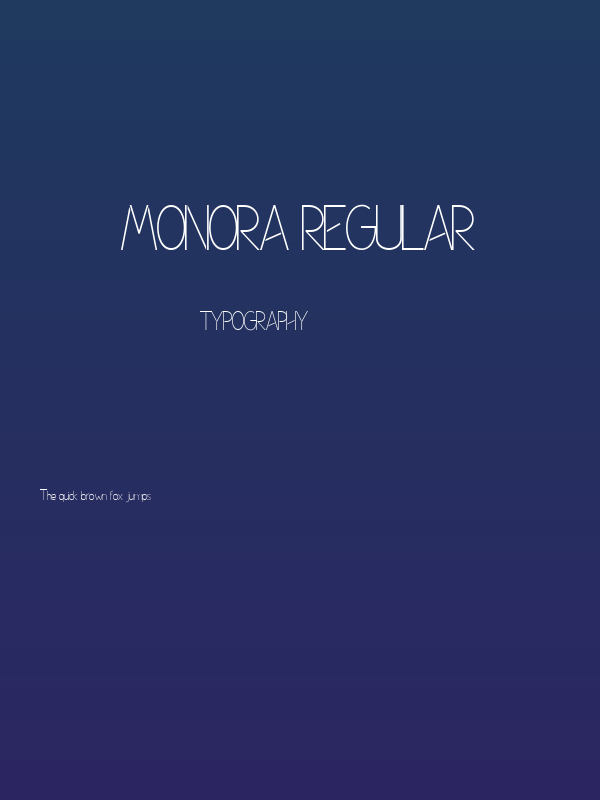 Monora Regular Poster