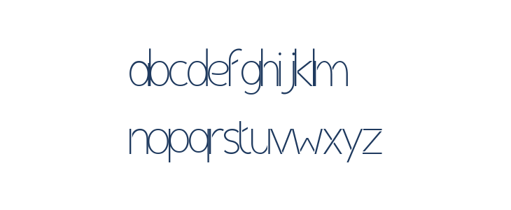 Monora Regular Lowercase