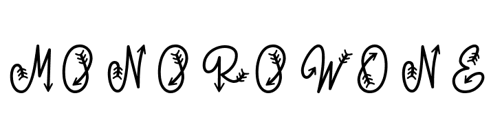Monorow One  Frei Schriftart Herunterladen