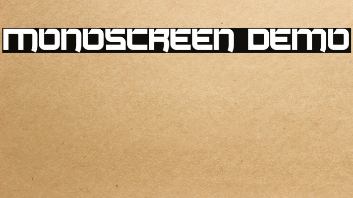 Monoscreen Demo Example 2