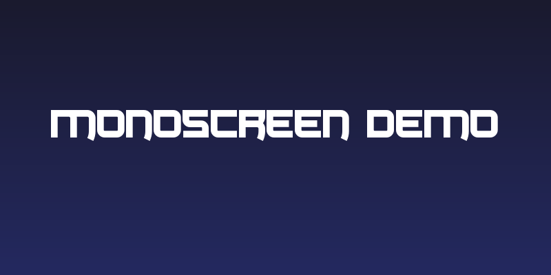 Monoscreen Demo Social Header