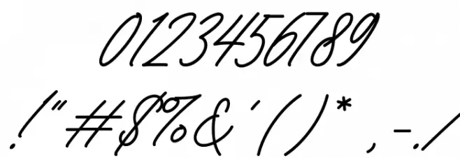 Monosign Font OTHER CHARS